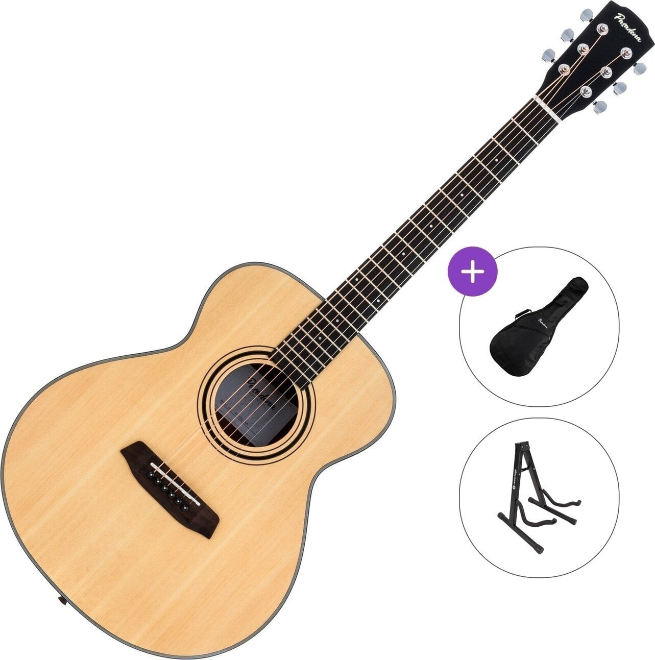 Chitară acustică Pasadena PT-100 Standard SET Natural Chitară acustică