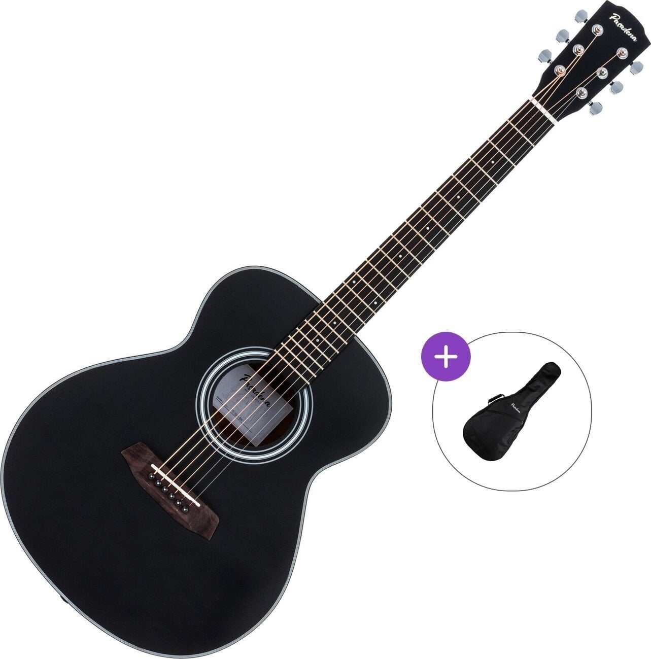 Chitară acustică Pasadena PT-100 Basic SET Black Chitară acustică