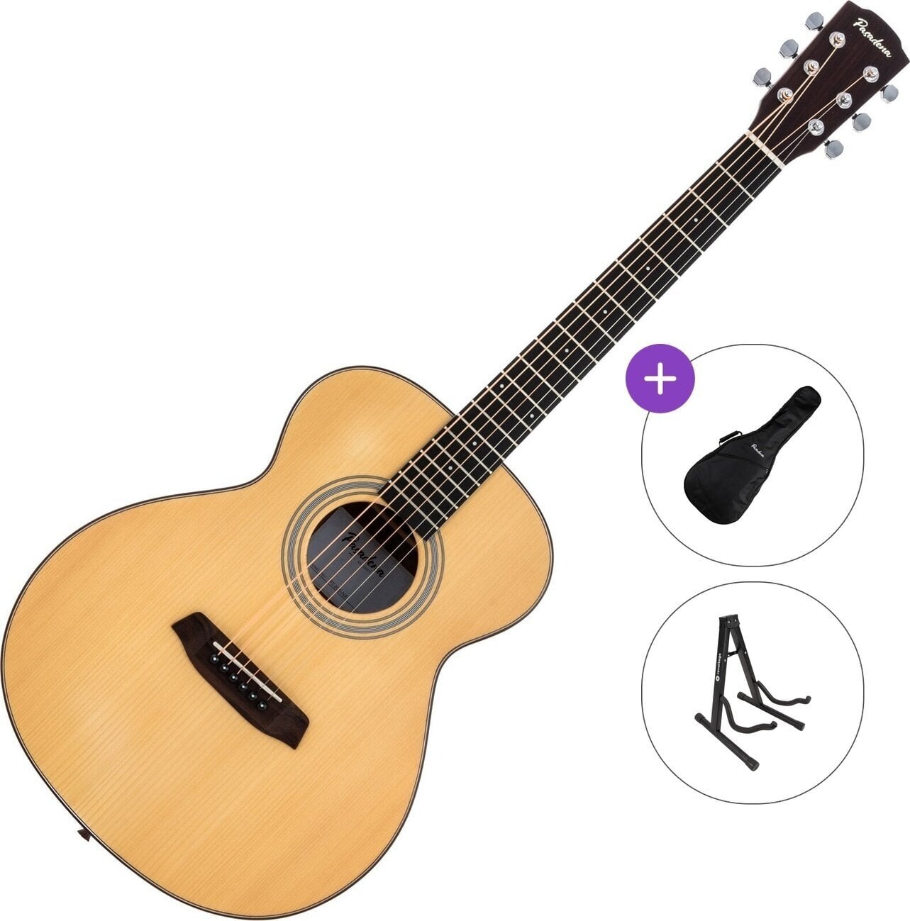 Guitare acoustique Pasadena PT-200 Standard SET Natural Guitare acoustique