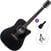 Dreadnought Guitar Pasadena PDC-200 Standard SET Black Dreadnought Guitar
