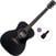 Jumbo Akustikgitarre Pasadena PG-200 Basic SET Black Jumbo Akustikgitarre