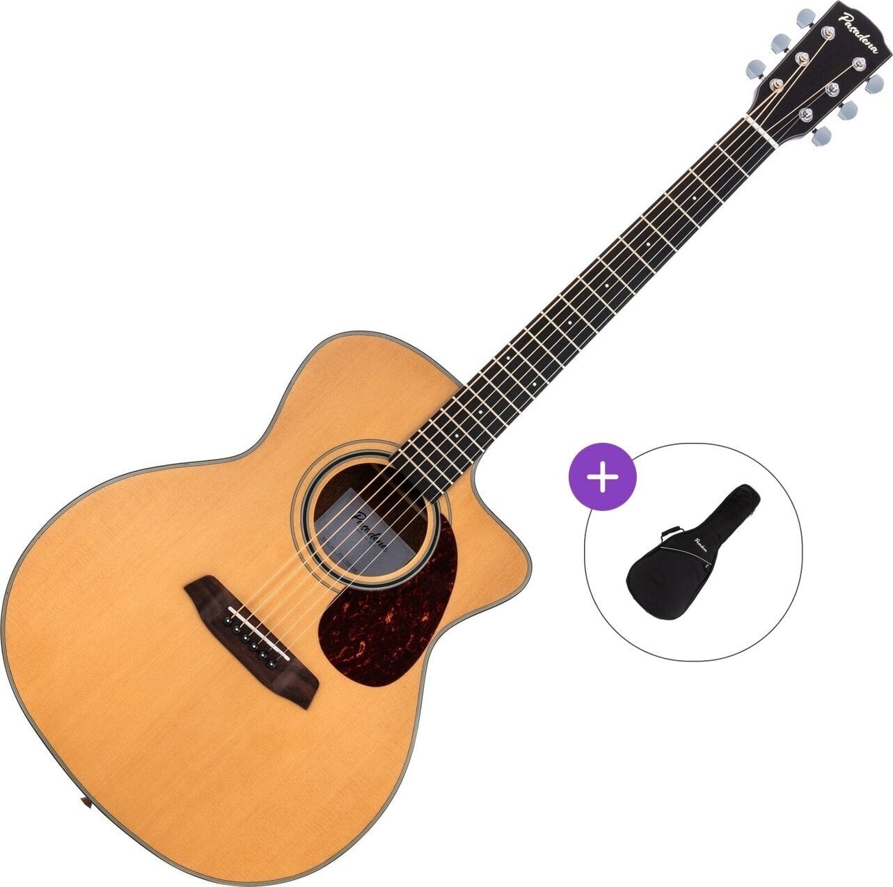 Chitarra Acustica Jumbo Pasadena PGC-200 Basic SET Natural Chitarra Acustica Jumbo