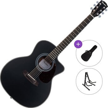 Jumbo Guitar Pasadena PGC-200 Standard SET Black Jumbo Guitar - 1