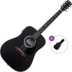 Chitarra Semiacustica Dreadnought Pasadena PD-100E Basic SET Black Chitarra Semiacustica Dreadnought
