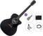 electro-acoustic guitar Pasadena PGC-100E Premium SET Black electro-acoustic guitar
