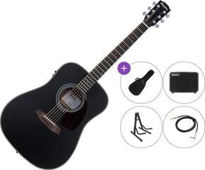 electro-acoustic guitar Pasadena PD-200E Premium SET Black electro-acoustic guitar