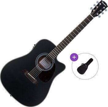 Chitarra Semiacustica Dreadnought Pasadena PDC-200E Basic SET Black Chitarra Semiacustica Dreadnought - 1