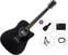 electro-acoustic guitar Pasadena PDC-200E Premium SET Black electro-acoustic guitar