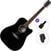 Akustická kytara Pasadena PDC-300 Standard SET Black Akustická kytara
