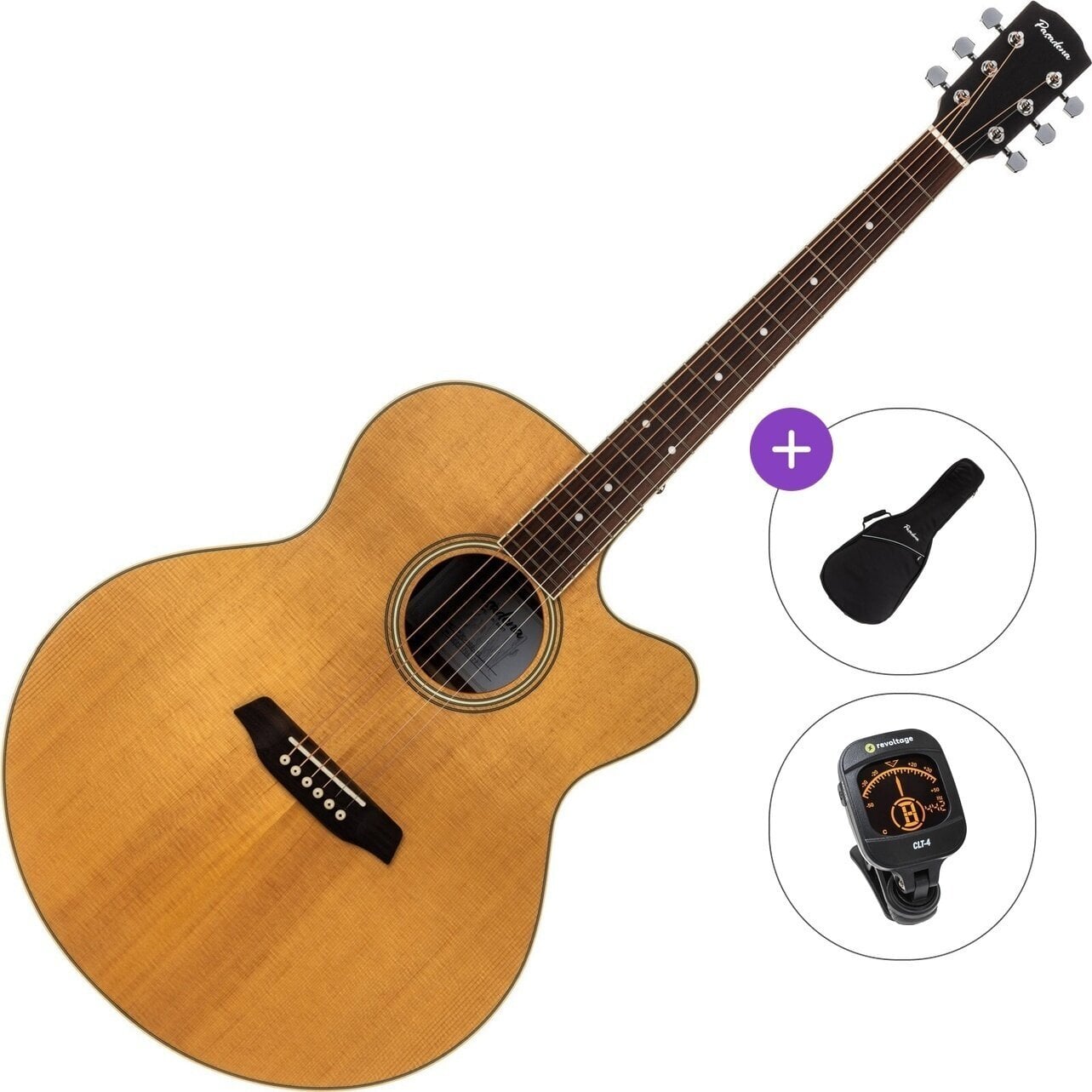 Akustična kitara Jumbo Pasadena PJC-300 Standard SET Natural Satin Akustična kitara Jumbo