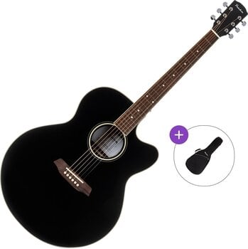 Guitare acoustique Jumbo Pasadena PJC-300 Basic SET Black Guitare acoustique Jumbo - 1