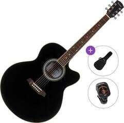 Jumbo ģitāra Pasadena PJC-350 Standard SET Black Jumbo ģitāra