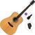 Akustická kytara Pasadena PD-500 All Solid Standard SET Natural Gloss Akustická kytara
