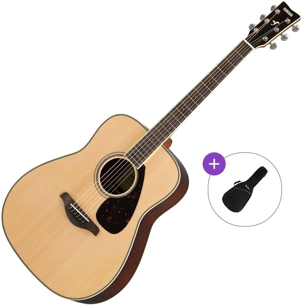 Akustická kytara Yamaha FG830 Basic SET Natural Akustická kytara