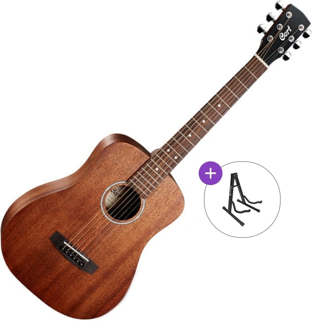 Akustikgitarre Cort AD-MINI-M-OP Basic SET Natural Akustikgitarre