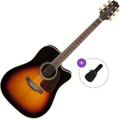 elektroakustisk gitarr Takamine GD71CE Basic SET Solbränd elektroakustisk gitarr