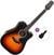 elektroakustiline kitarr Takamine GD30CE Basic SET Brown Sunburst elektroakustiline kitarr