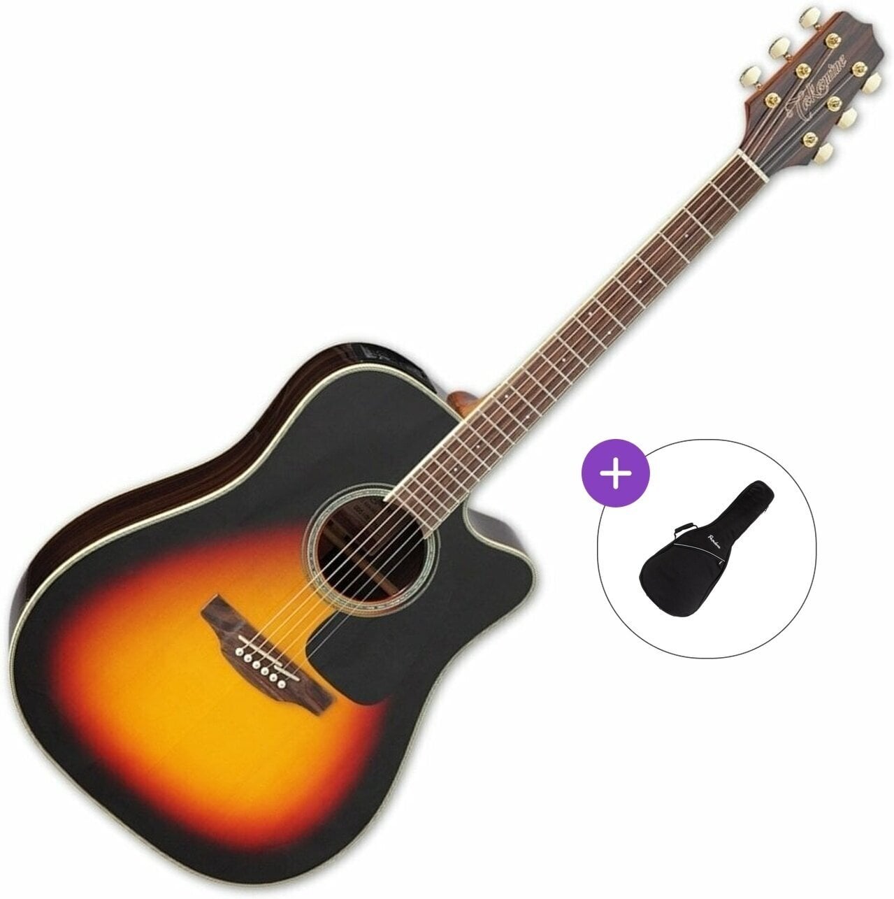 electro-acoustic guitar Takamine GD51CE Basic SET Brown Sunburst electro-acoustic guitar