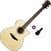 Jumbo Elektro-Akustikgitarren Bromo BAA2CE Basic SET Natural Jumbo Elektro-Akustikgitarren