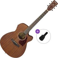 Elektro-akustična jumbo Ibanez PC12MHCE-OPN Basic SET Open Pore Natural Elektro-akustična jumbo