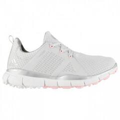 Dámske golfové boty Adidas Adicross Classic Grey One/Silver Metallic/True Pink 36 2/3 Dámske golfové boty (Poškozeno)
