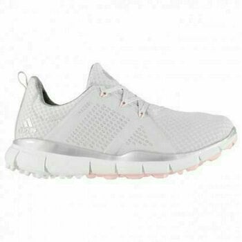 Chaussures de golf pour femmes Adidas Adicross Classic Grey One/Silver Metallic/True Pink 36 2/3 (Endommagé) - 1