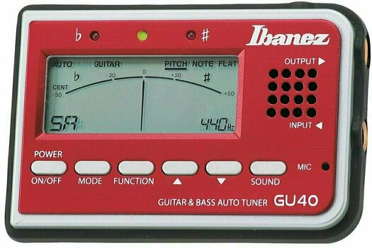 Afinador electrónico Ibanez GU40 Red - 1
