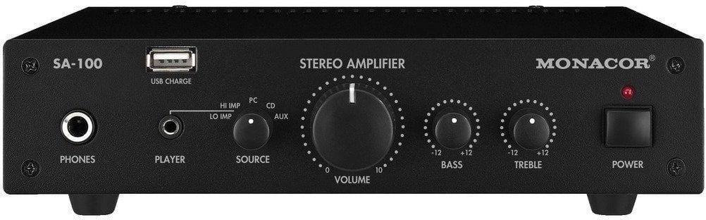 Amplificateur de sonorisation Monacor SA-100 Amplificateur de sonorisation