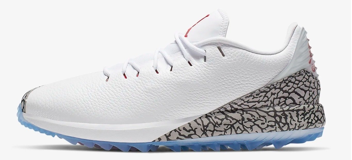 Мъжки голф обувки Nike Jordan ADG White/Grey/Red 45,5