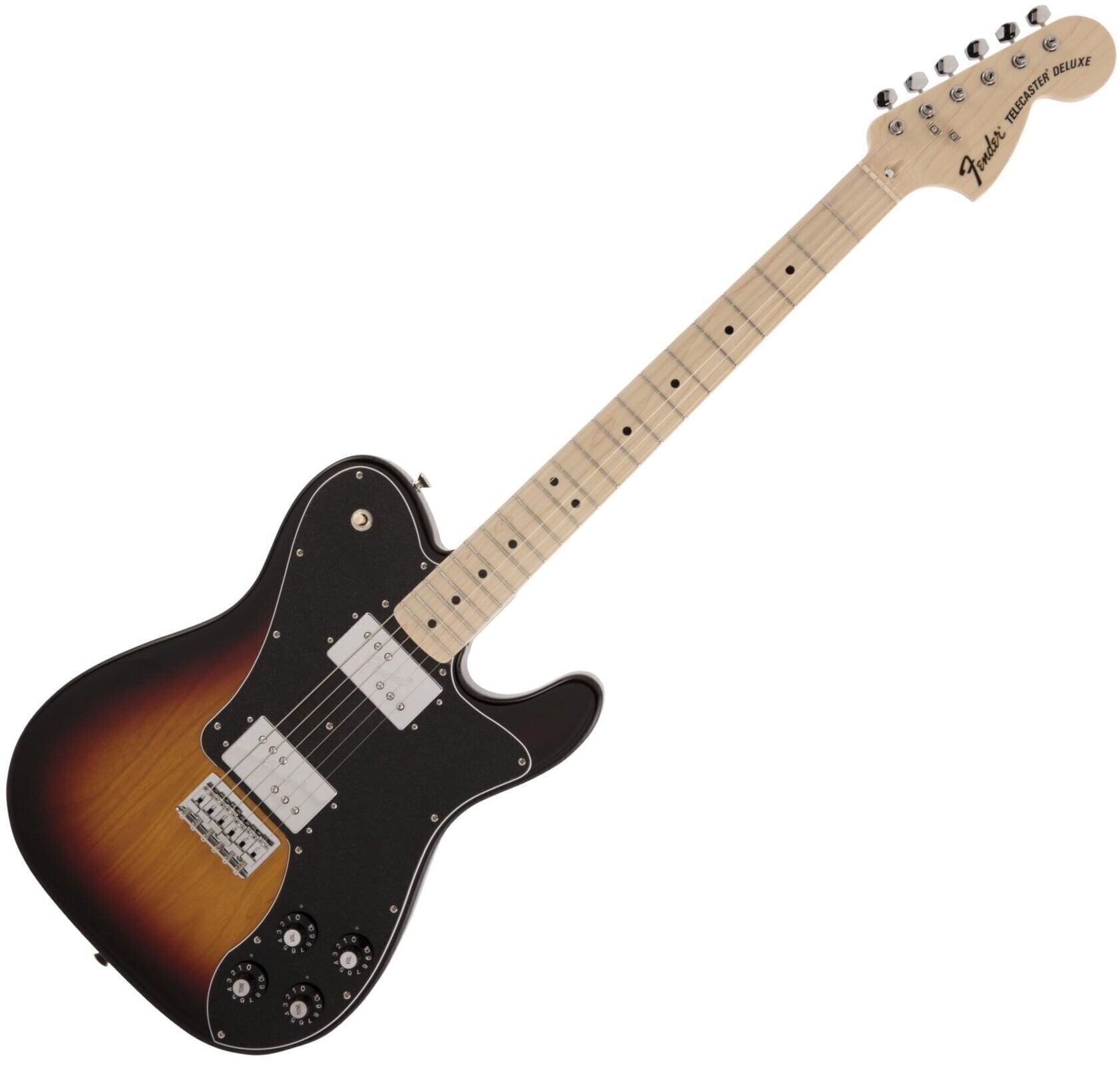 E-Gitarre Fender MIJ Traditional 70s Telecaster Deluxe MN 3-Color Sunburst E-Gitarre