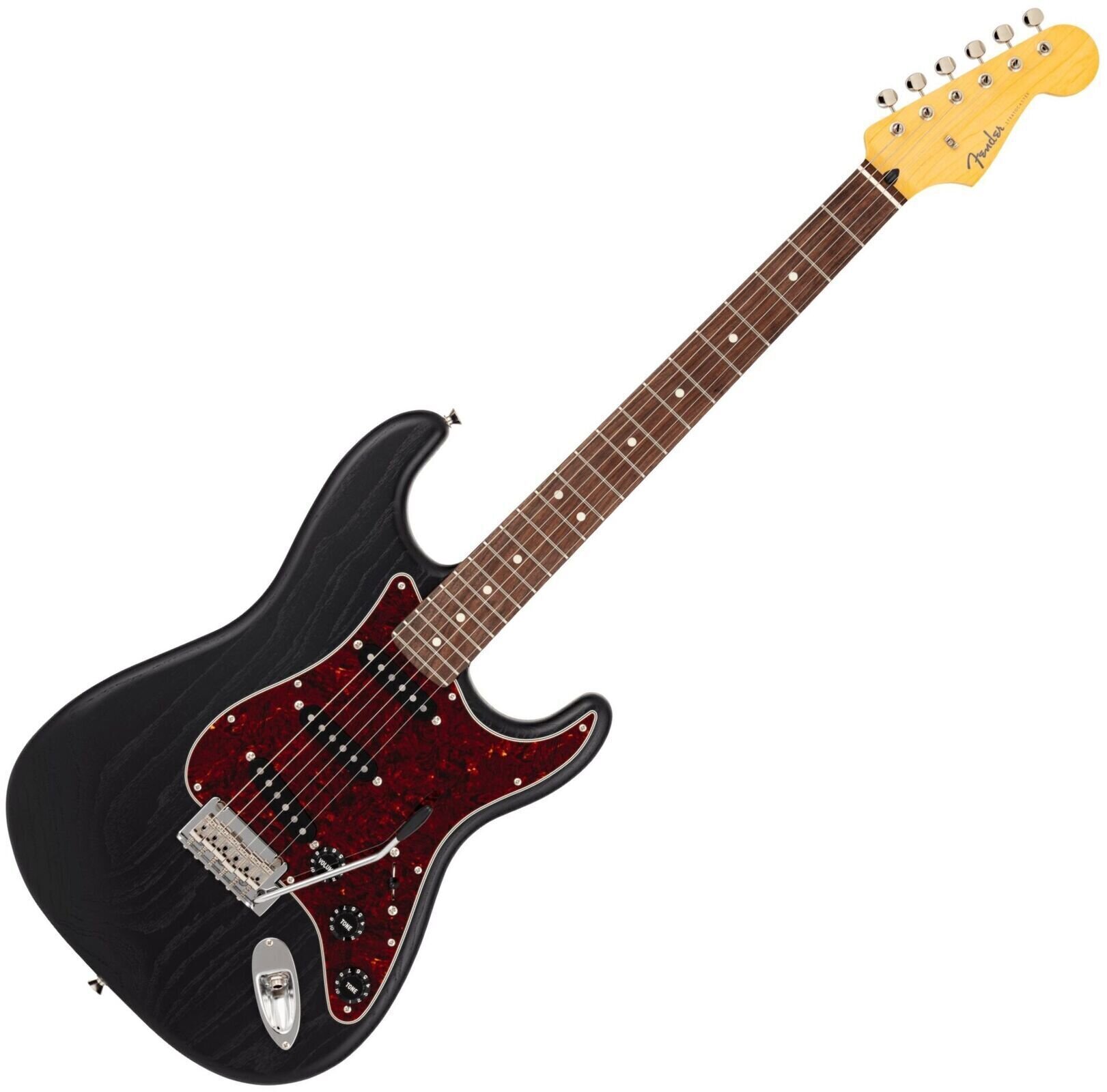 E-Gitarre Fender MIJ Limited Stratocaster RW Black E-Gitarre