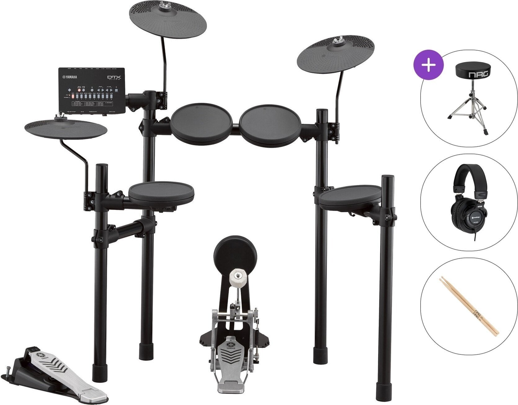 Elektronická bicia sada Yamaha DTX432K Electronic Drum Kit Standard SET Black Elektronická bicia sada