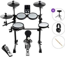 Elektroniskais bungu komplekts NRG EDK-100 Student Kit Standard SET Black Elektroniskais bungu komplekts