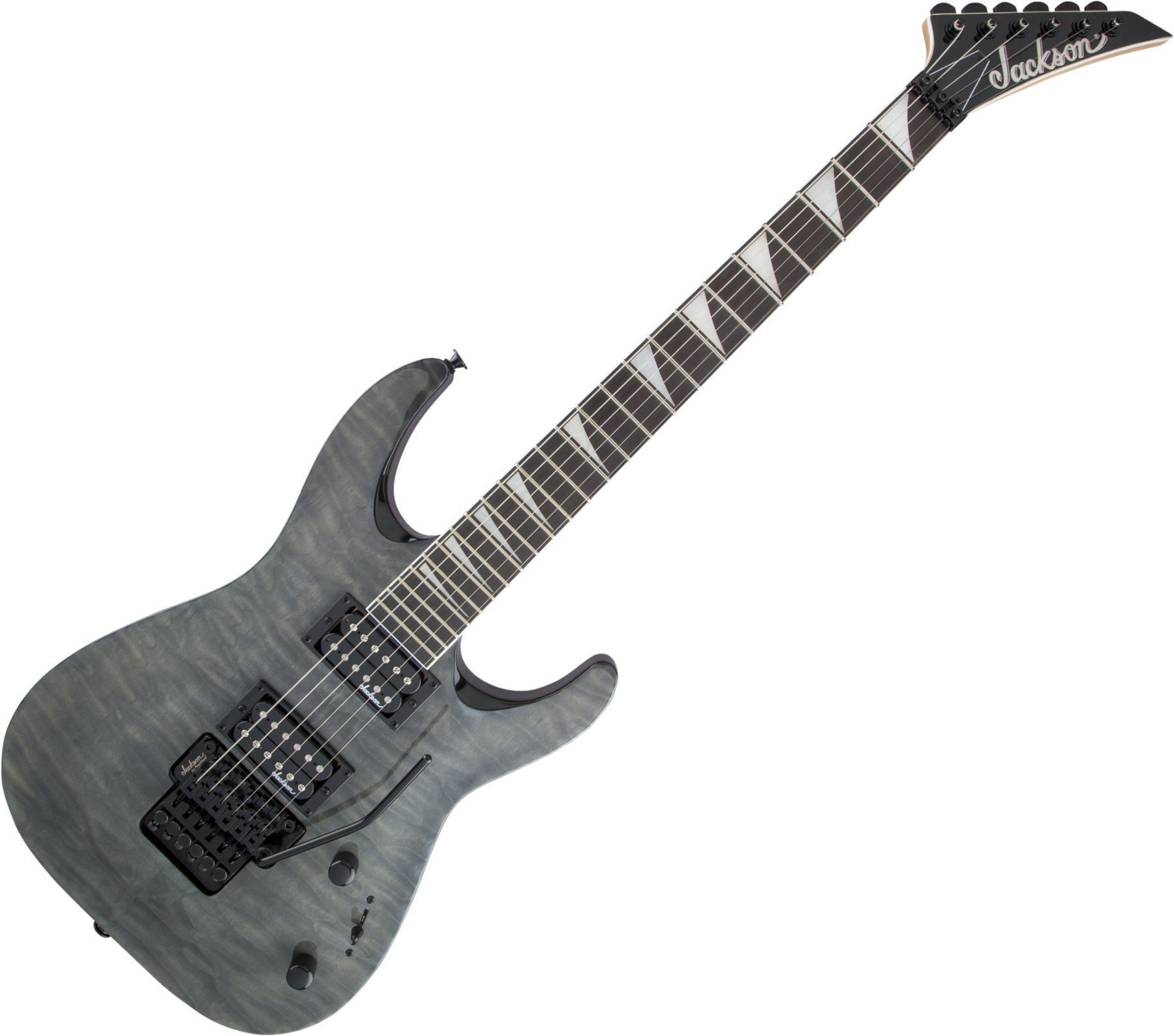 Elektrische gitaar Jackson JS32Q Dinky AH Transparent Black