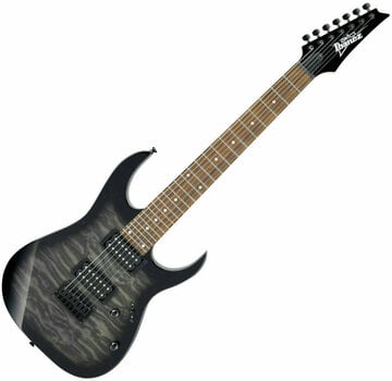 7-string Electric Guitar Ibanez GRG7221QA-TKS Transparent Black Sunburst (Pre-owned) - 1