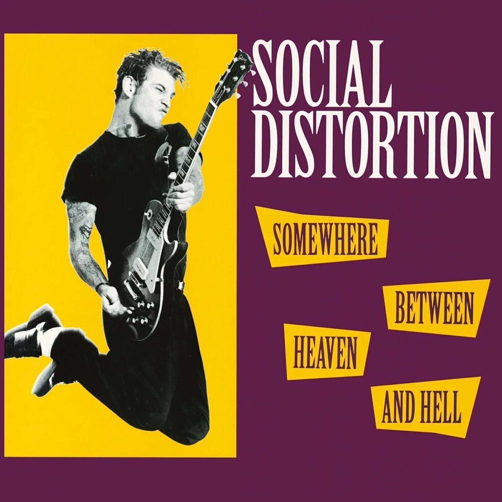 Vinyl Record Social Distortion - Somewhere Between Heaven And Hell (Limited Edition) (Yellow Coloured) (LP)