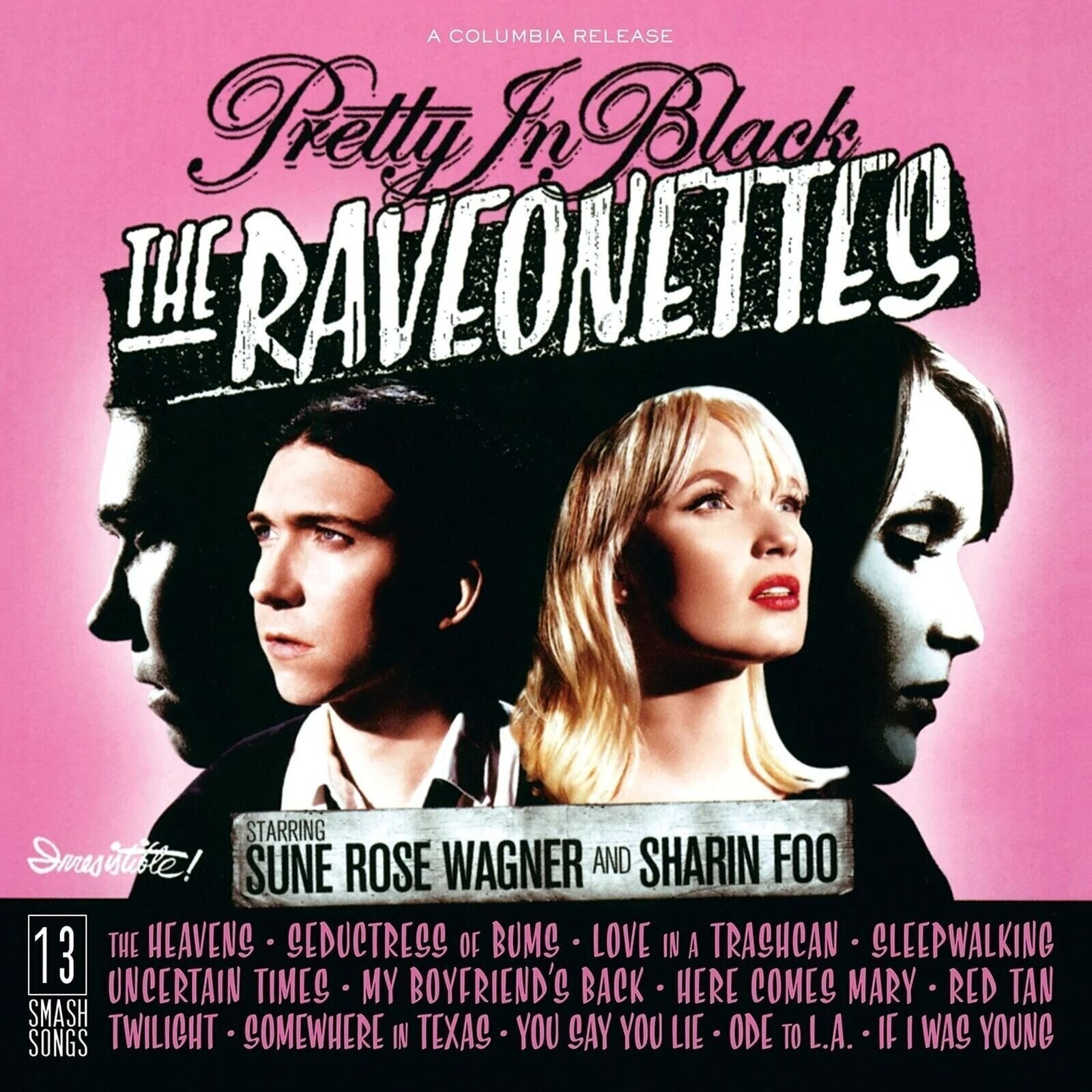 LP The Raveonettes - Pretty In Black (Limited Edition) (White/Pink Coloured) (LP)