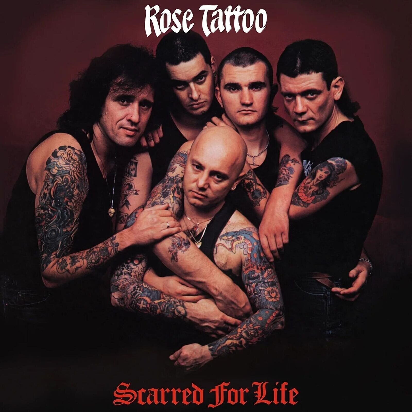 Vinylplade Rose Tattoo - Scarred For Life (Limited Edition) (Red/White Swirl Coloured) (LP)
