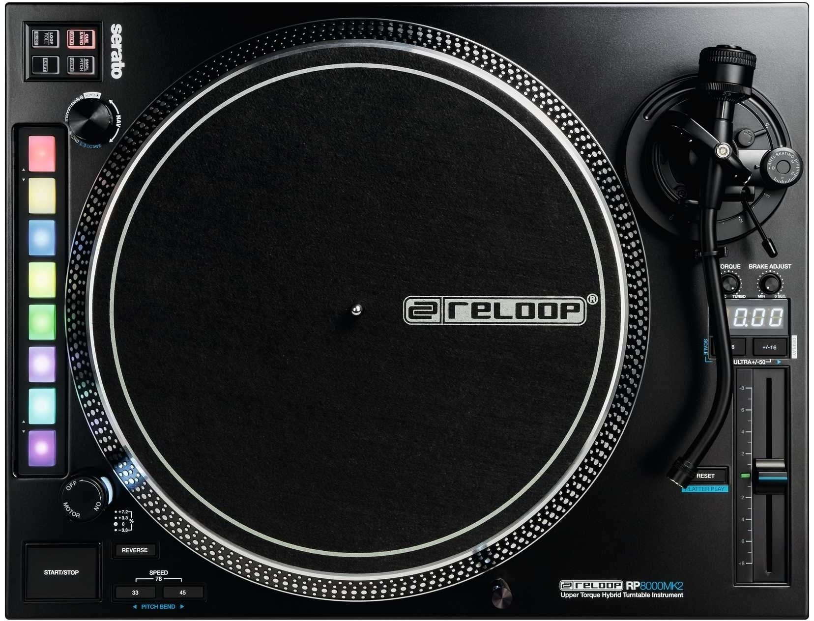DJ gramofon Reloop RP-8000 MK2 Crna DJ gramofon
