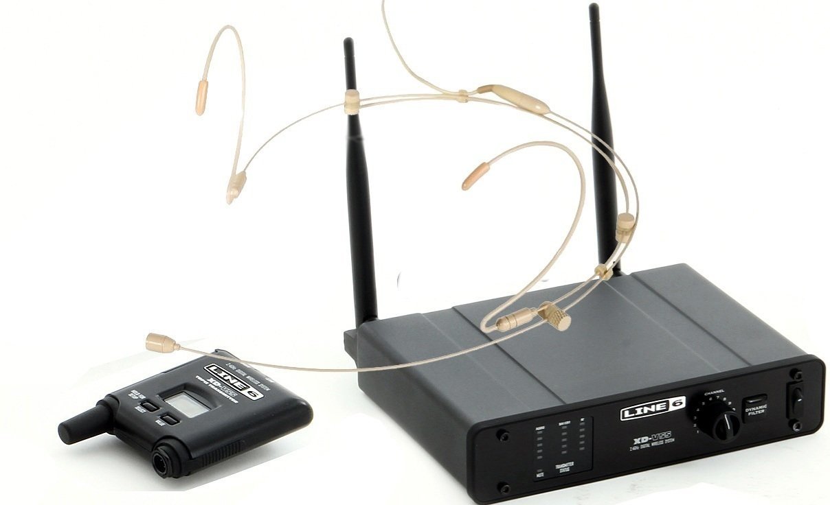 Système sans fil avec micro serre-tête Line6 XD-V55HS Tan