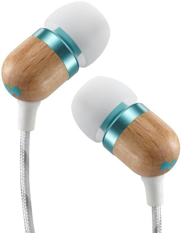 Slušalke za v uho House of Marley Smile Jamaica One Button In-Ear Headphones Mint