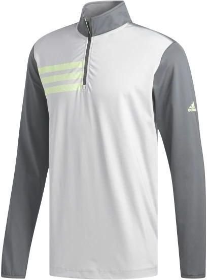 Mikina/Sveter Adidas 3-Stripes Competition 1/4 Zip Mens Sweater Grey Five/Grey Two L