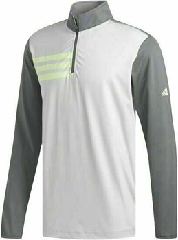 Mikina/Svetr Adidas 3-Stripes Competition 1/4 Zip Mens Sweater Grey Five/Grey Two L - 1