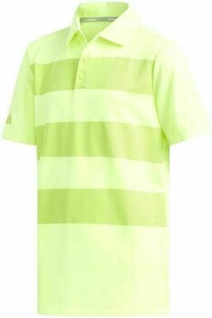 Rövid ujjú póló Adidas 3-Stripes Gyerek Golfpóló Yellow 11-12Y - 1