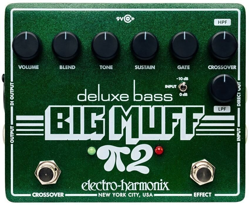 Basgitarr effektpedal Electro Harmonix Deluxe Bass Big Muff Pi 2 Fuzz Basgitarr effektpedal