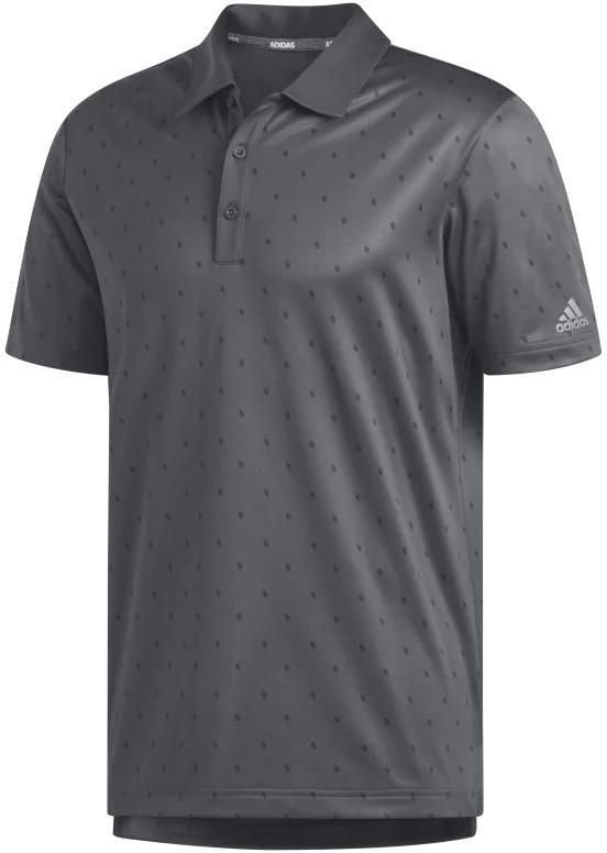 Chemise polo Adidas Pine Cone Critter Printed Polo Golf Homme Carbon Black L