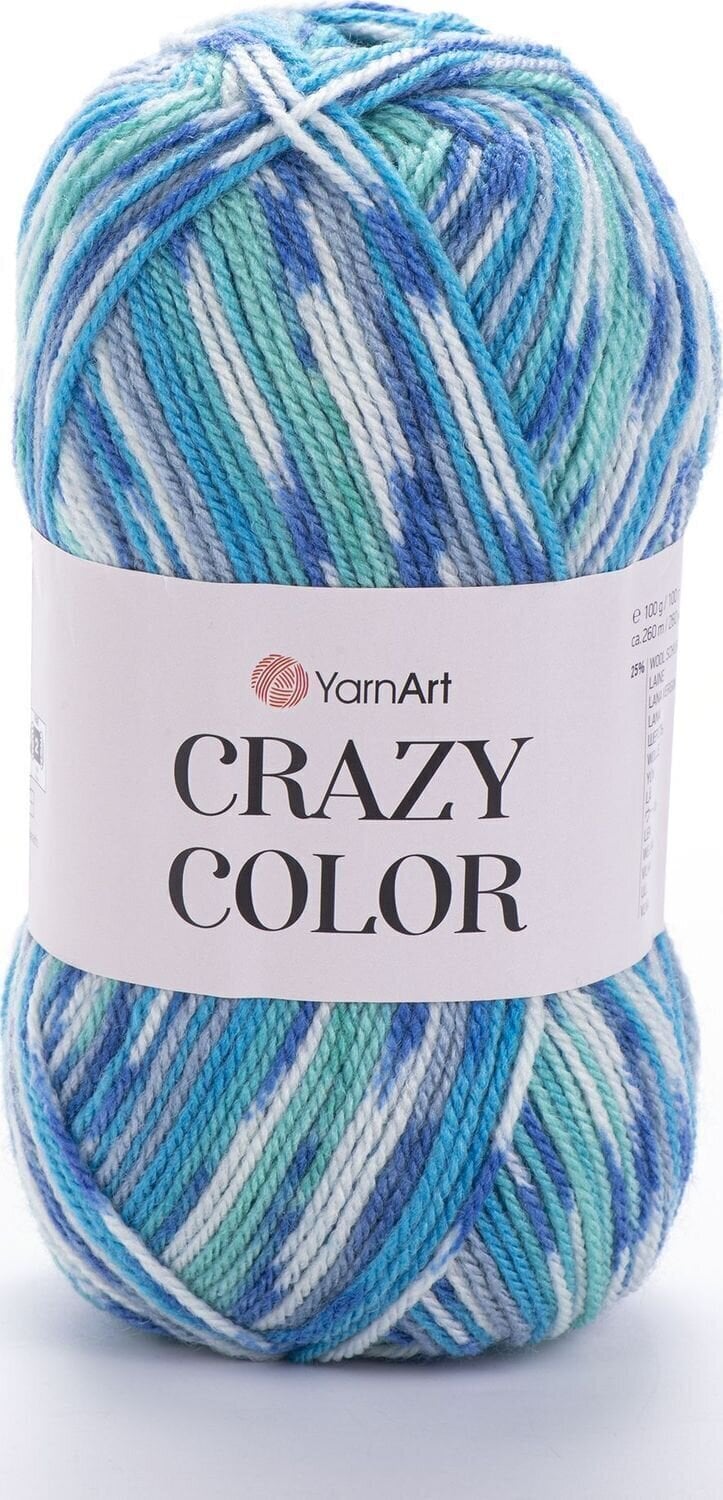 Pređa za pletenje Yarn Art Crazy Color 98 Pređa za pletenje