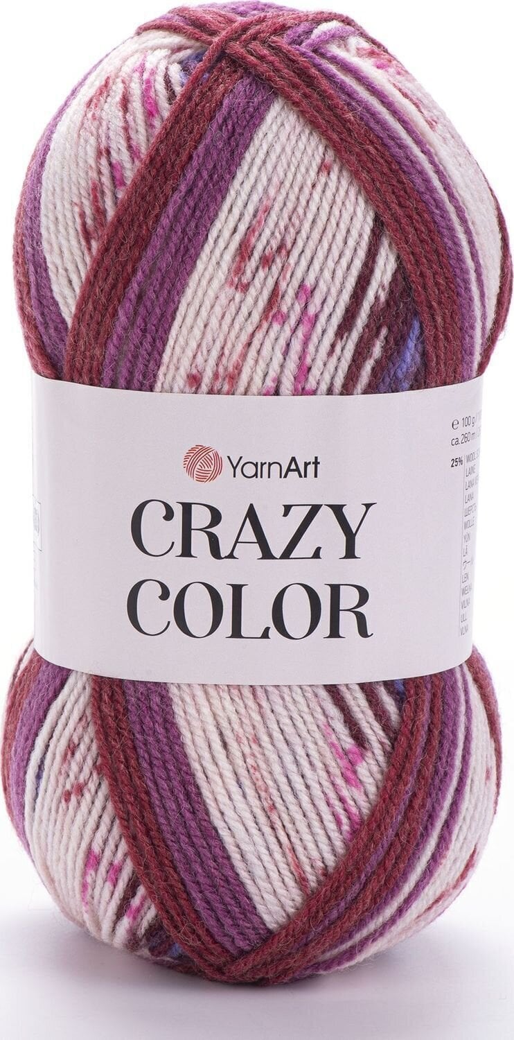 Kudumislõng Yarn Art Crazy Color 168 Kudumislõng