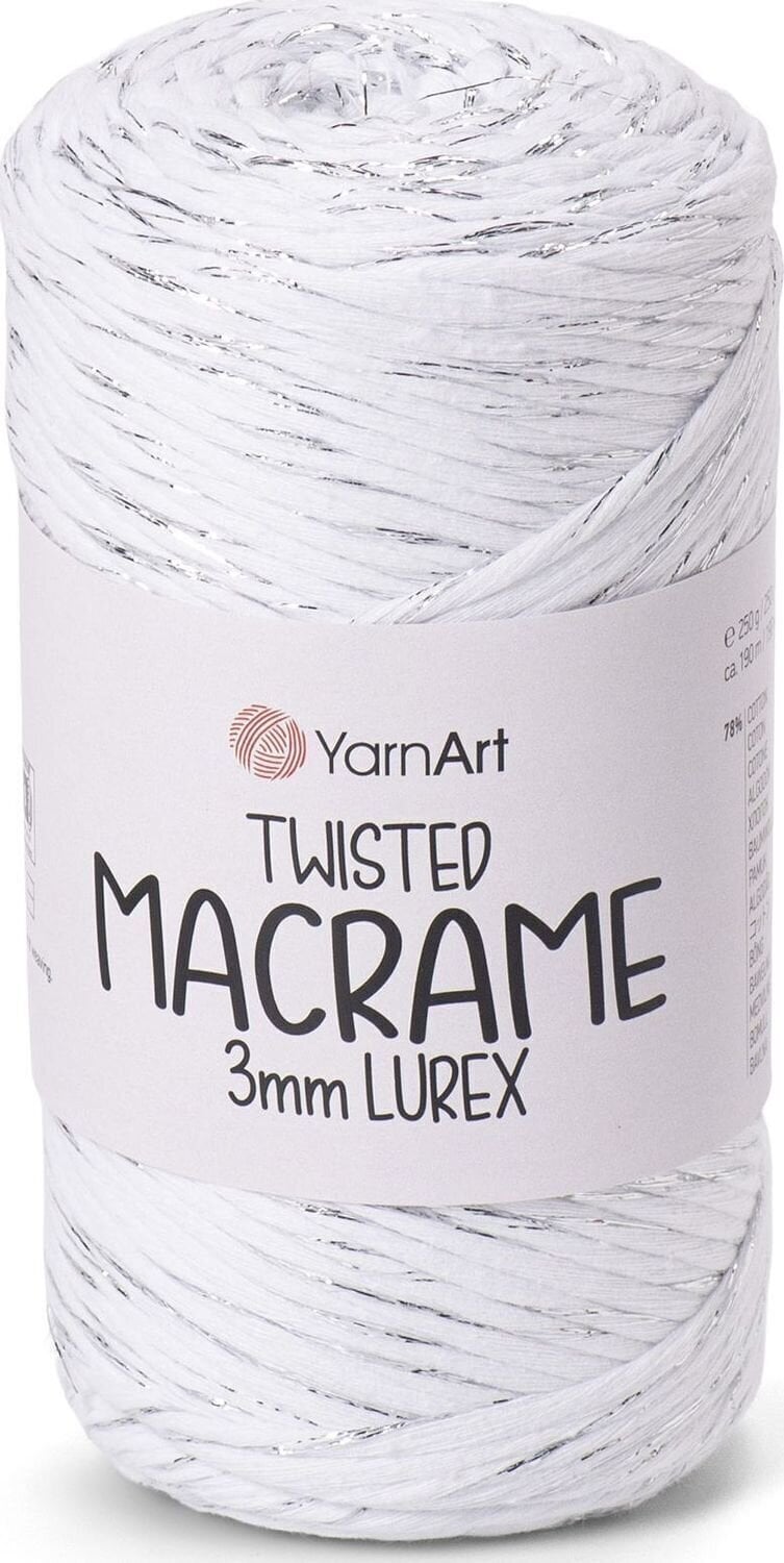 Nöör Yarn Art Twisted Macrame 3mm Lurex 190 m 751 Nöör