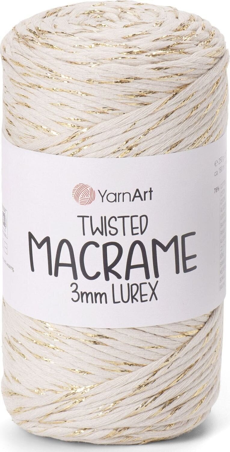 Touw Yarn Art Twisted Macrame 3mm Lurex 190 m 753 Touw
